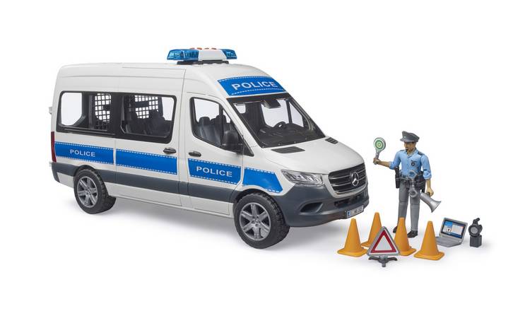 Bruder 1:16 Light and Sound MB Sprinter Police with Policeman - Age 3+