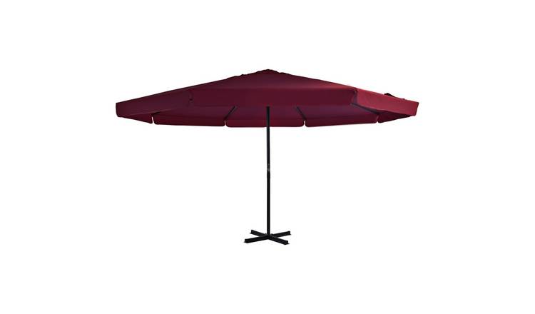 Walplus Garden Parasol - Bordeaux Red - 500 x 300 cm