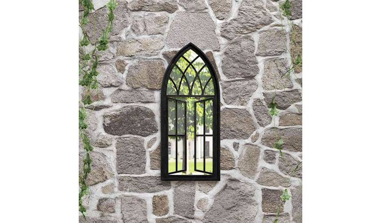 Walplus Iron Garden Mirror 3 cm Thick - Black - 70 x 30 cm