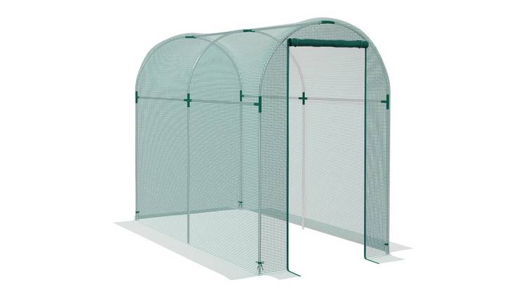 Outsunny Bird Netting Heavy Duty with Zipped Door - Green