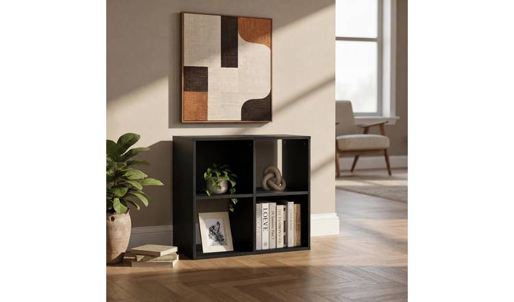 OHS Oslo 4 Cube Storage Unit - Black