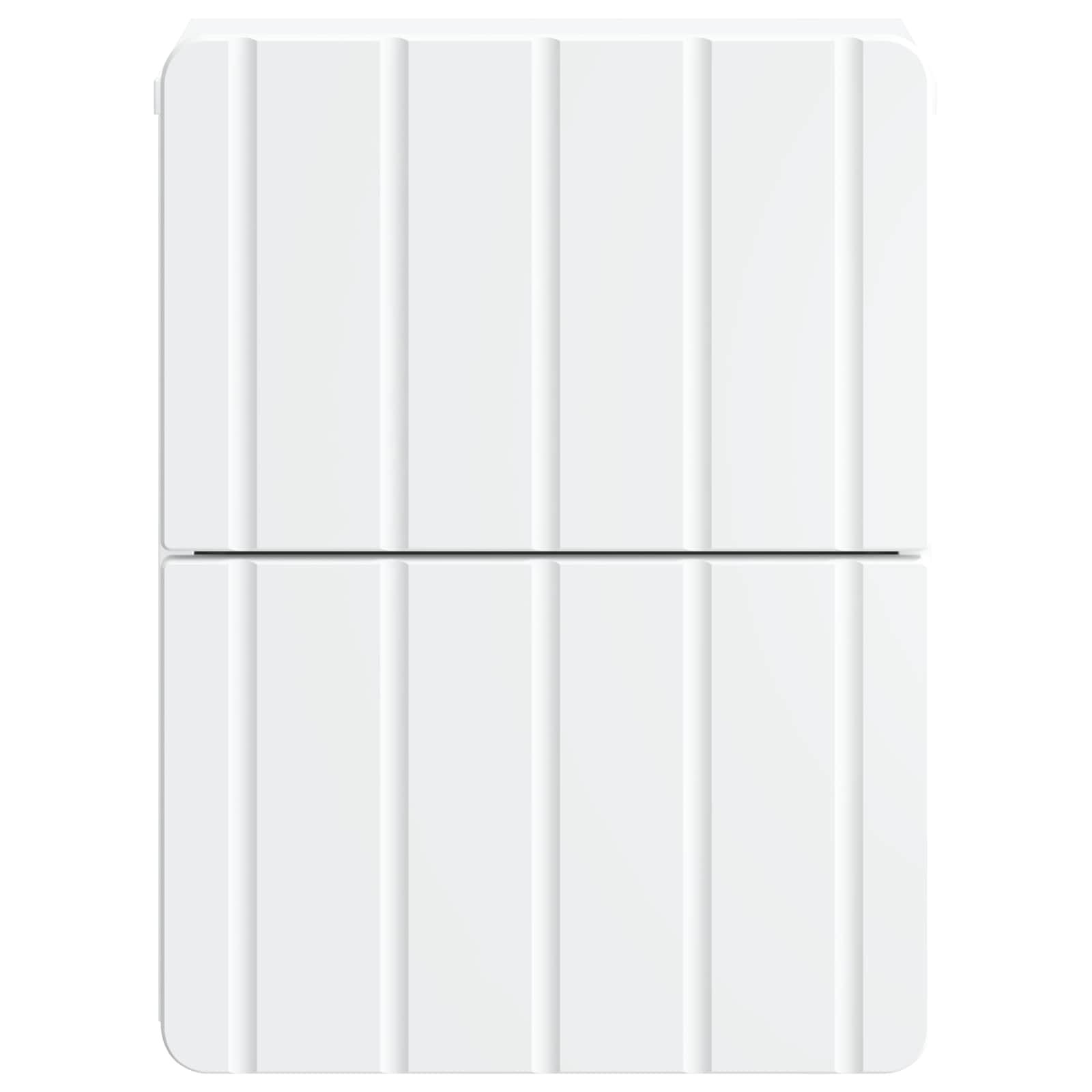 Walplus Pack of 2 Wall Mounted Bedside Cabinet - White - 33 x 34.5 x 43 cm - Image 7