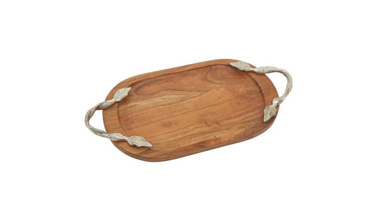 Orsina Vine Acacia Wood Oval Serving Tray