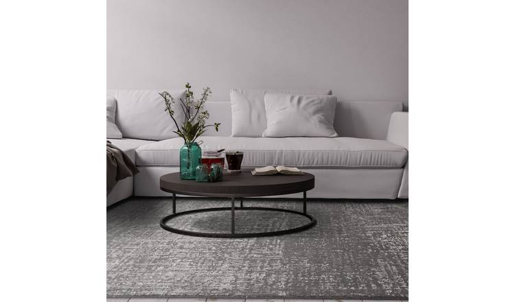 Mega Flooring Black Modern Abstract Rug - 120 x 170cm