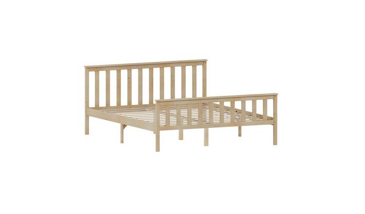Vida Designs Milan King Size Wooden High Foot Bed - Pine