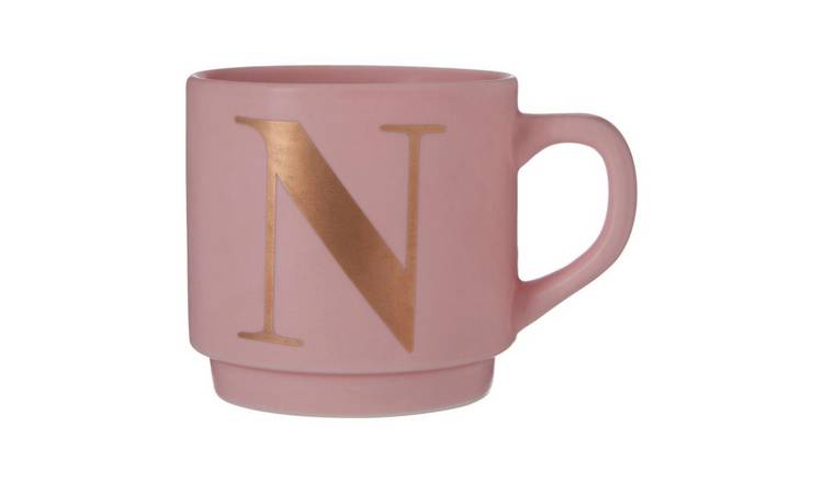 Orsina Signet N Monogram Mug – Pink