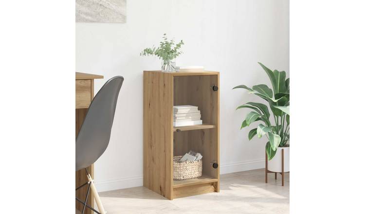 Walplus Engineered Wood Sideboard - Oak - 35 x 37 x 76 cm
