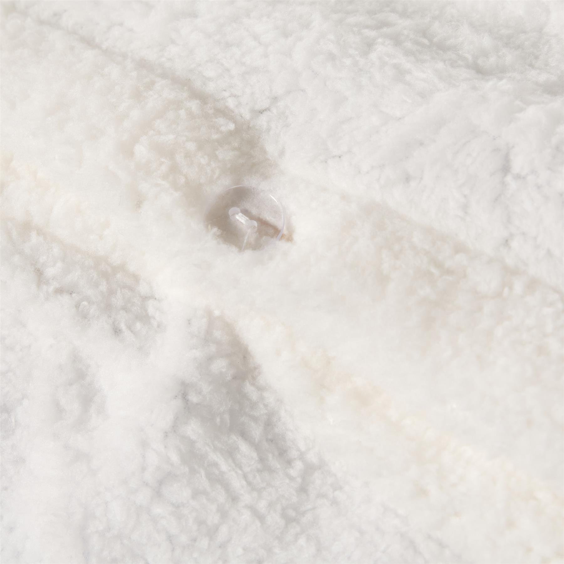 OHS Frill Teddy Fleece White Duvet Set -  Single - Image 5