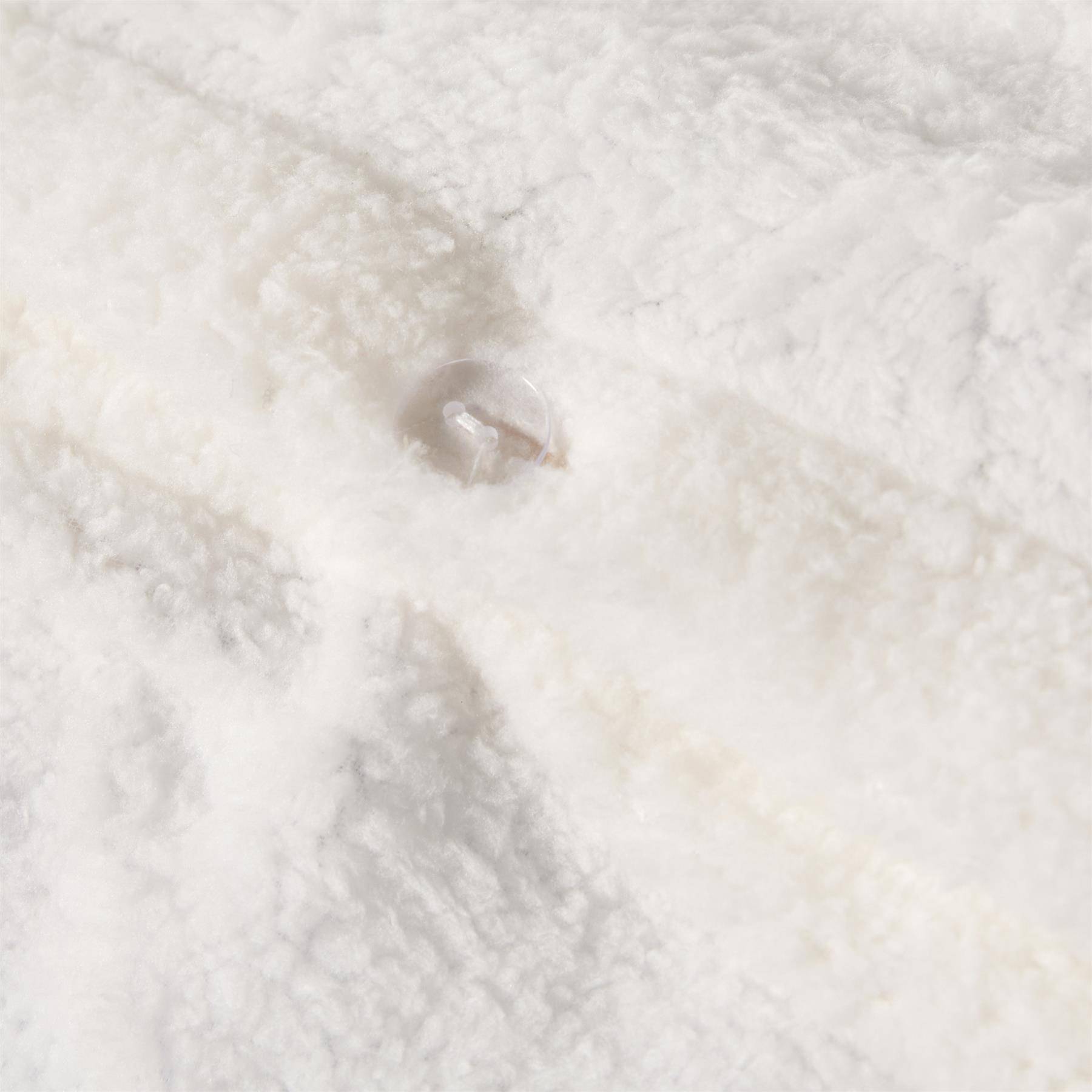 OHS Frill Teddy Fleece White Duvet Set -  Single - Image 5