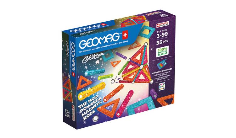 Geomag 35 Piece Magnetic Glitter Panel Construction Set