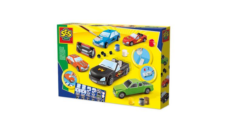 SES Creative Cars Casting and Painting Craft Set - Age 5+