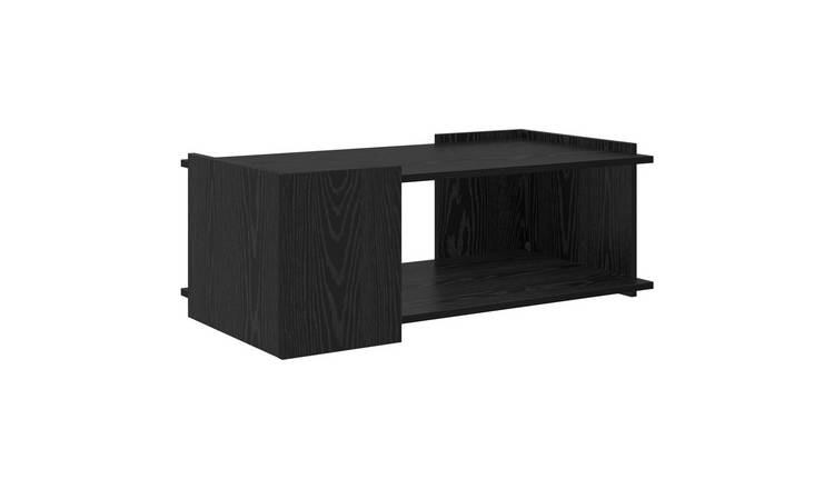 Walplus Engineered Wood Coffee Table - Black Oak - 90 x 50 x 33 cm