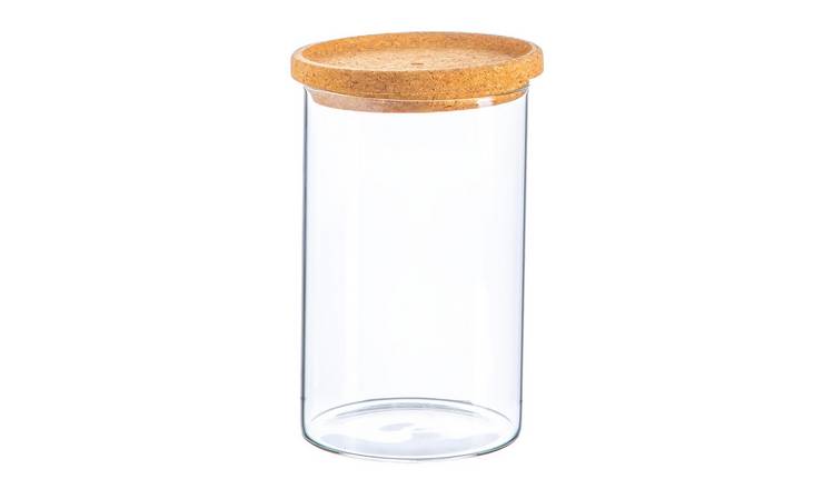 Argon Tableware Scandi Storage Jar with Cork Lid