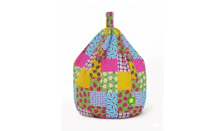Bean Lazy Patchwork Ladybird Cotton Child Bean Bag - Multi