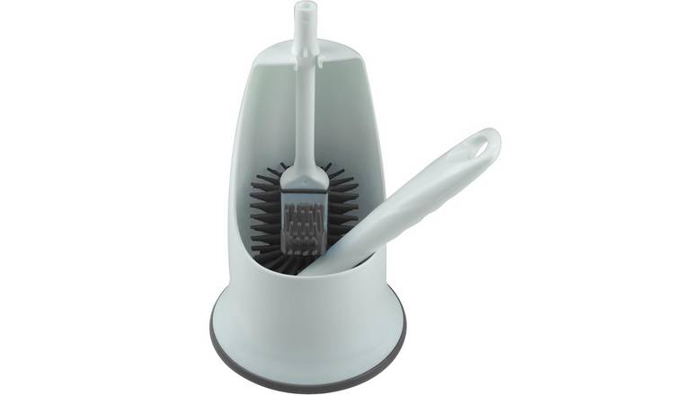Home Valet Silicone Under Rim Toilet Brush With Holder