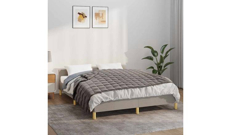 Walplus 11 kg Polyester Weighted Blanket - Grey - 150 x 200 cm