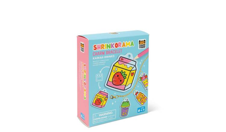 Tiger Tribe Shrinkorama Charm Bracelet Kawaii Drinks - 4 Years +
