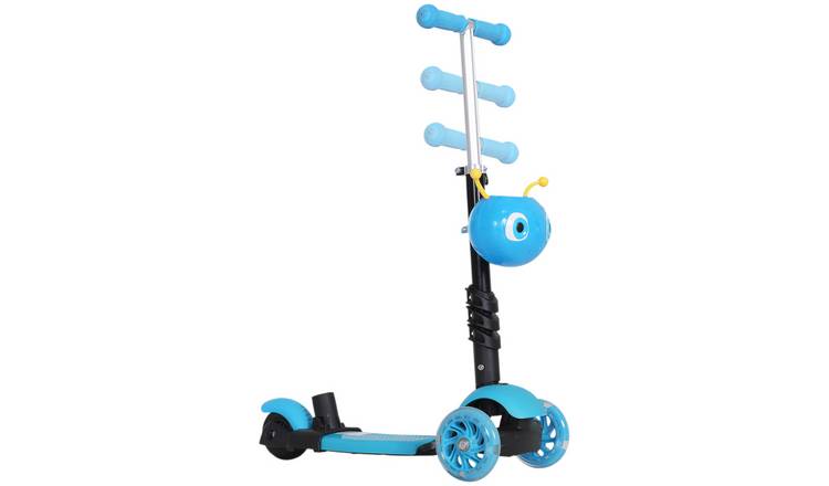 HOMCOM 5 in 1 18 Months Plus Adjustable Handlebar Kids Scooter – Light Blue