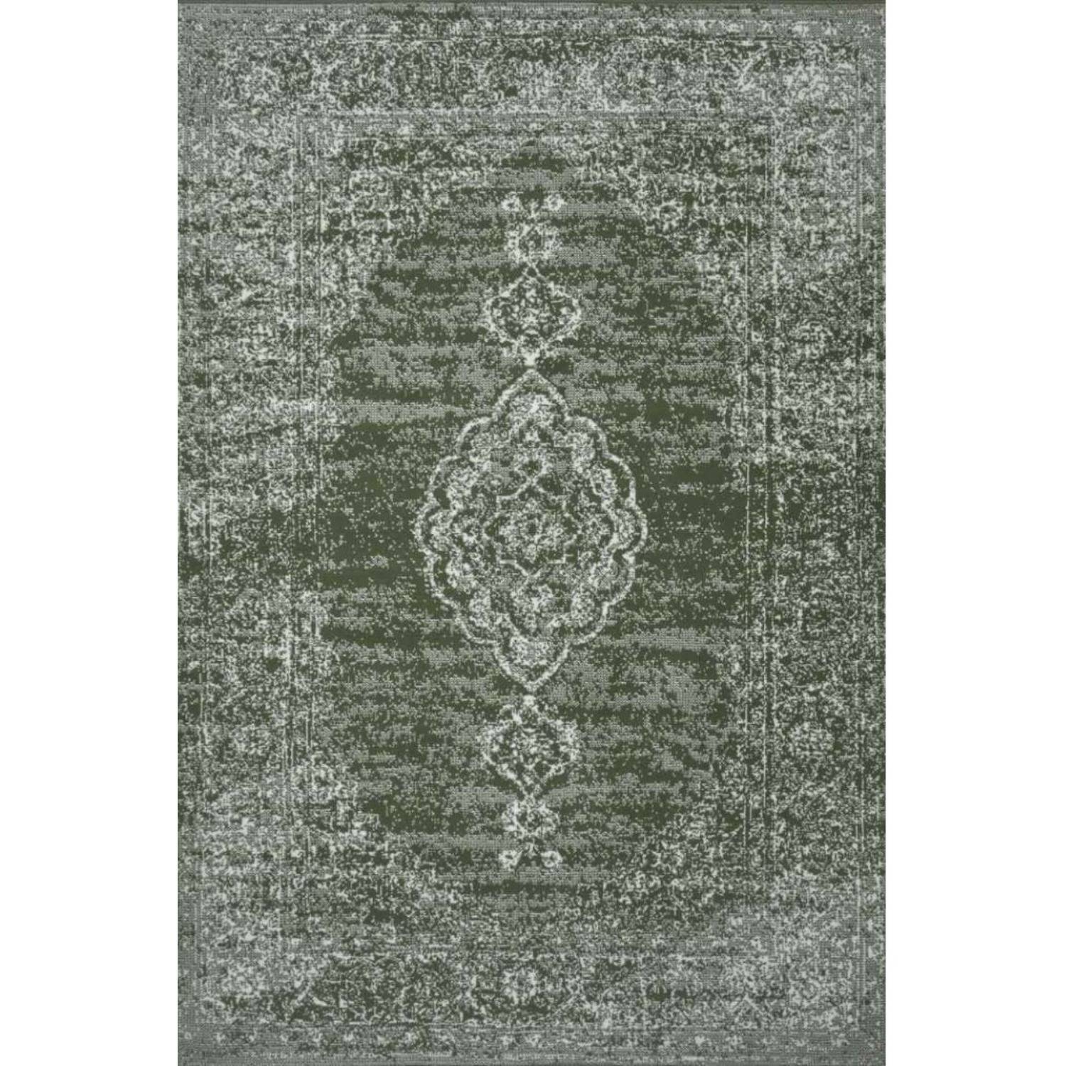 Hanse Home Green Velours Meridional Vintage Oriental Rug - 80 x 150cm - Image 2
