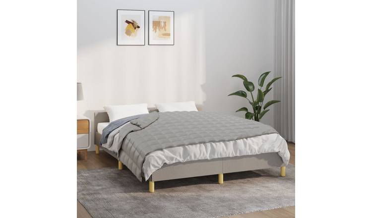 Walplus 7 kg Cotton Weighted Blanket - Grey - 152 x 203 cm