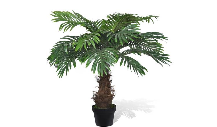 Walplus Lifelike Artificial Cycus Palm Tree with Pot - Green - 80 cm