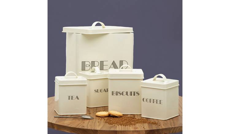 Orsina Easton 5 Piece Kitchen Storage Set – Cream