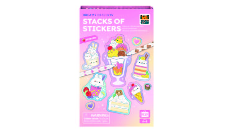 Tiger Tribe Scented Stacks of Stickers Dreamy Desserts - 4 Years +