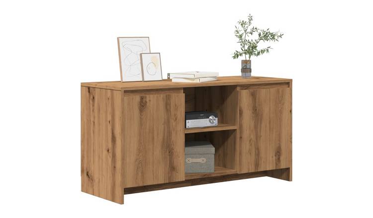 Walplus Engineered Wood TV Cabinet - Oak - 102 x 37.5 x 52.5 cm