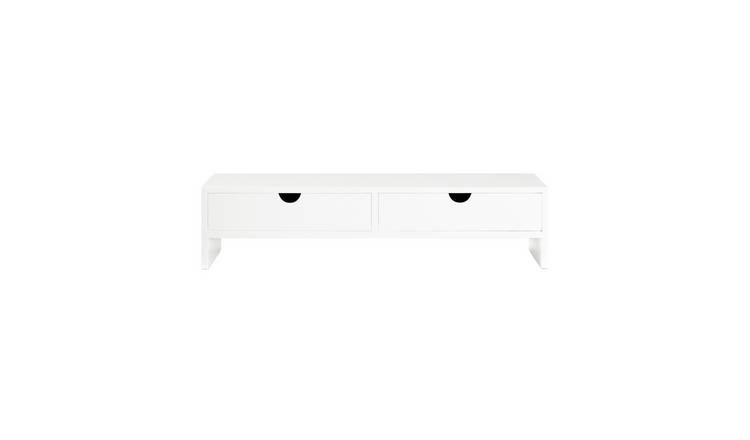 SoBuy 2 Drawer Monitor Stand - White