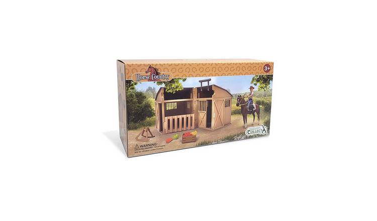 CollectA Rider & Accessories with Horse & Stable Box Set - 3 Years +