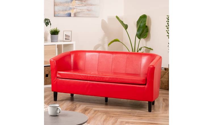 Artemis Home Meriden 3 Seat Tub Sofa - Red