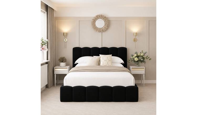 Bed Choices Mayfair Single Ottoman Bed Frame With 54" Headboard - Black