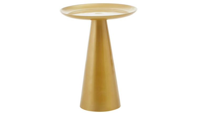 Orsina Aluminium Round Side Table - Gold