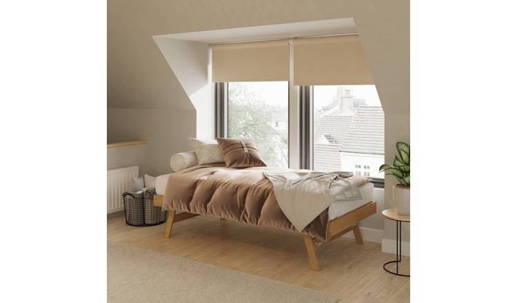 GFW Madrid Single Wooden Trundle Bed - Oak