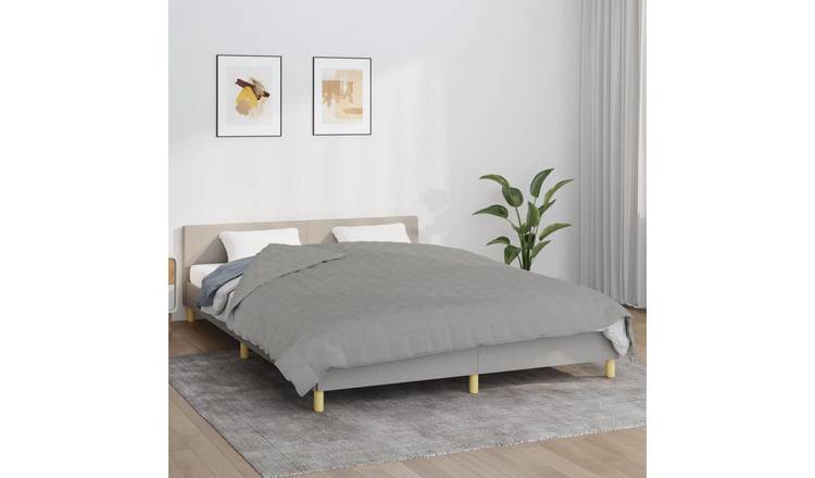 Walplus 9 kg Cotton Weighted Blanket - Grey - 200 x 220 cm
