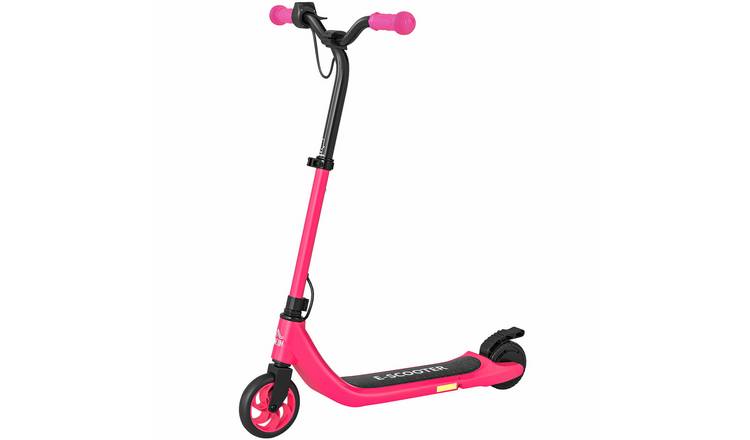 HOMCOM Age 6 Plus 8km per Hour 6km Range Adjustable Electric Scooter – Pink