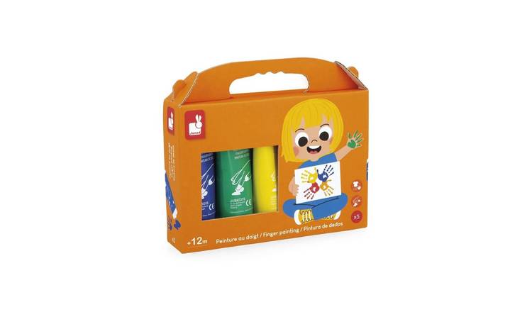 Janod Finger Paint Set - 5 Colours