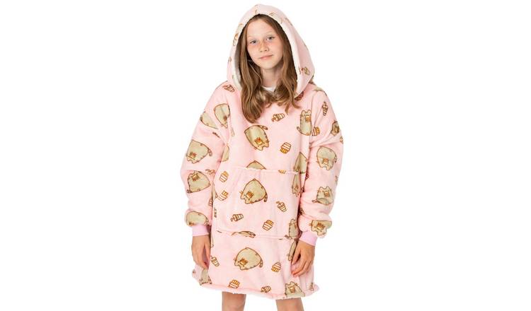 Pusheen Pusheen The Cat Kids Unisex Blanket Hoodie - Pink