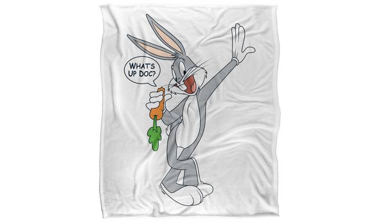 Looney Tunes Bugs Bunny What's Up Doc Soft Touch Blanket - 147cm x 91cm