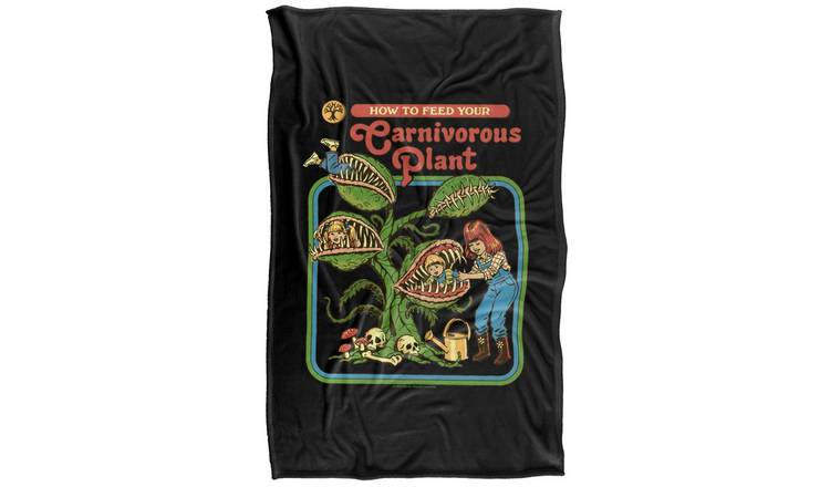 Steven Rhodes Carnivorous Plant Soft Touch Blanket - 152cm x 127cm