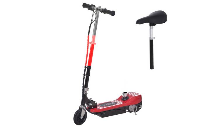 HOMCOM 120W 10km per Hour 8km Range Foldable Kids Powered Scooter – Red