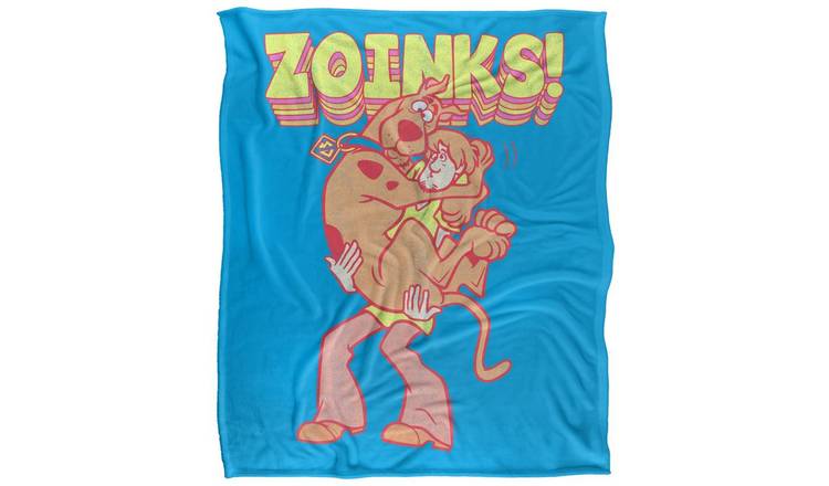 Scooby Doo Zoinks Repeat Print Soft Touch Blanket - 152cm x 127cm