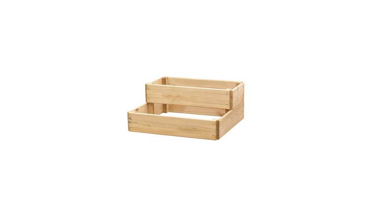 Greena Cascading Wooden Raised Bed - Width 60cm - 2 tiers