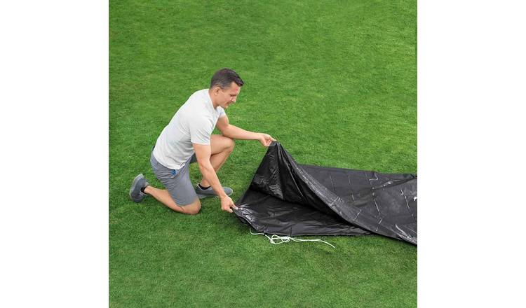 Walplus PVC Pool Cover - Anthracite - 305 cm