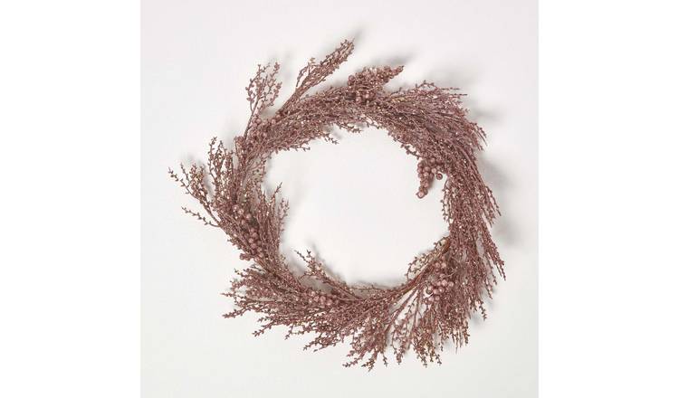 Homescapes Polyester Christmas Wreath - Gold