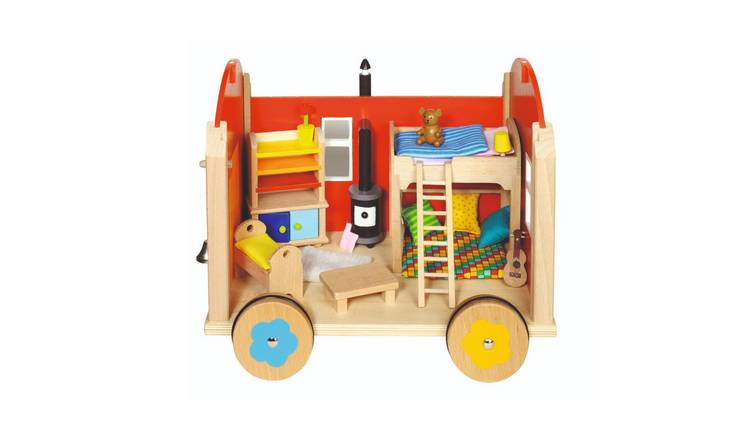 Goki Doll Caravan with Accessories 23 Piece Playset - Age 3+