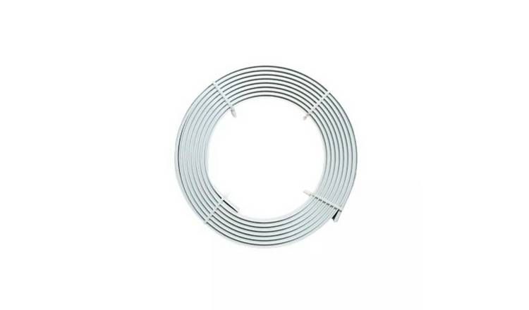 New Edge Blinds White Coiled Streamline PVC Curtain Track - 500cm
