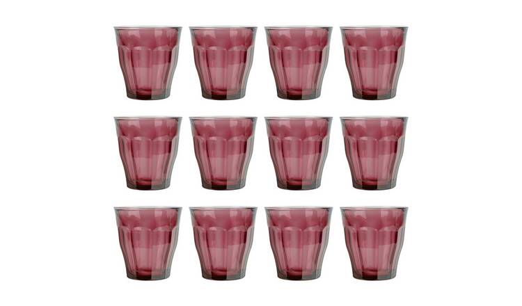 Duralex Picardie 250ml Drinking Glass Tumblers Pack of 12 - Plum