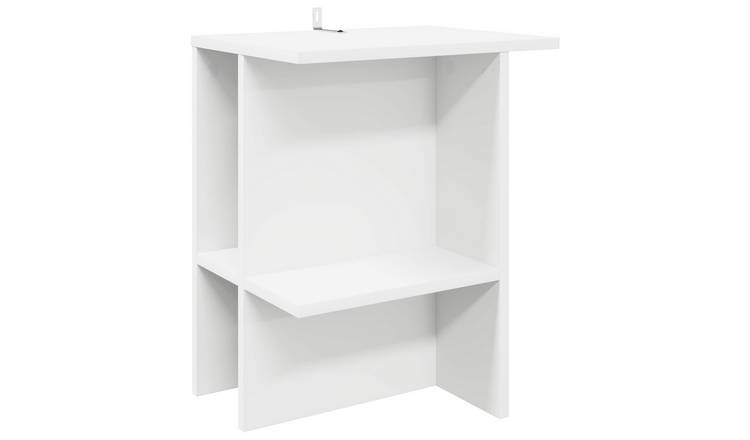 Walplus Engineered Wood Coffee Table - White - 40 x 30 x 49 cm