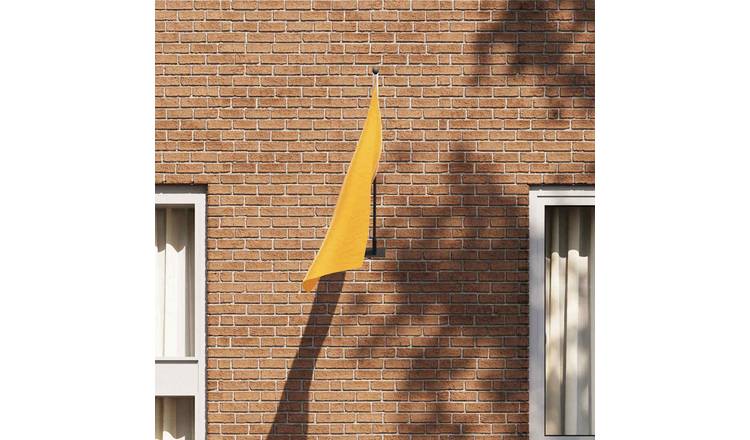 Walplus Steel Flag Pole Holder - Black - 13 x 6 x 0.2 cm
